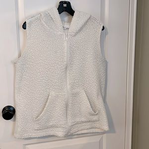 Fleece hoodie vest